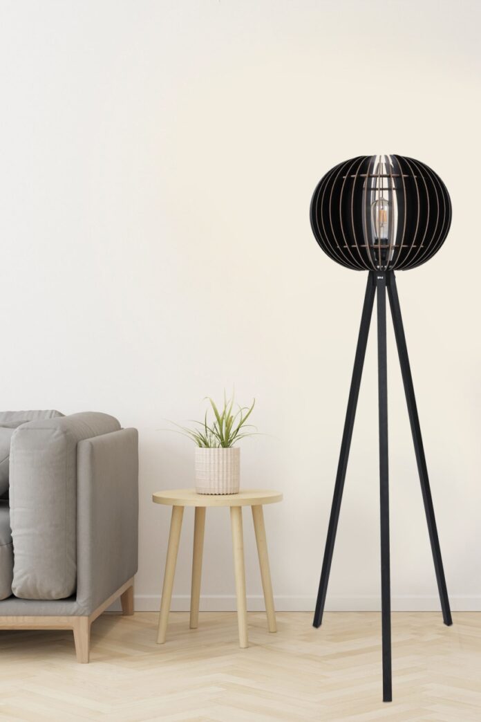 Lampadar 192 Negru 33x36x145 cm Lampadar 192 Negru 33x36x145 cm