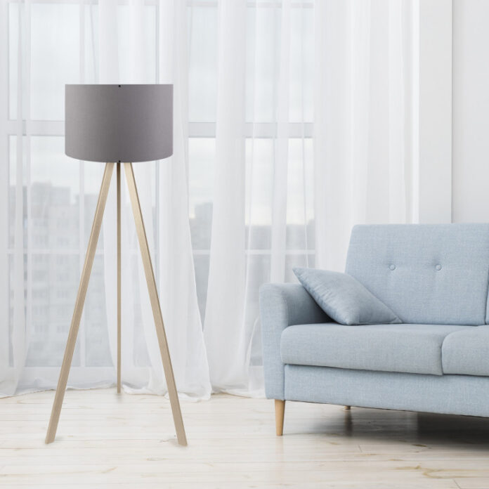 Lampadar AYD-1522 Gri/Stejar Lampadar AYD-1522 Gri/Stejar