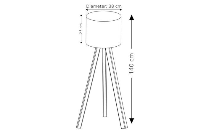 Lampadar AYD-1522 Gri/Stejar Lampadar AYD-1522 Gri/Stejar