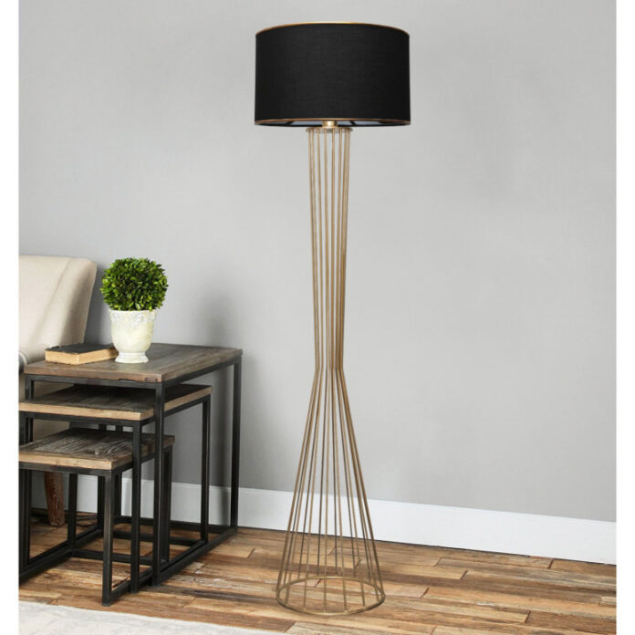 Lampadar AYD-3078 Negru Auriu Lampadar AYD-3078 Negru Auriu