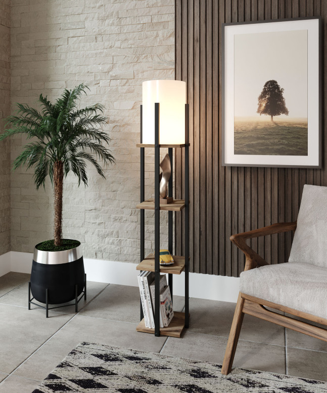 Lampadar Nora SRC Natural Negru Lampadar Nora SRC Natural Negru