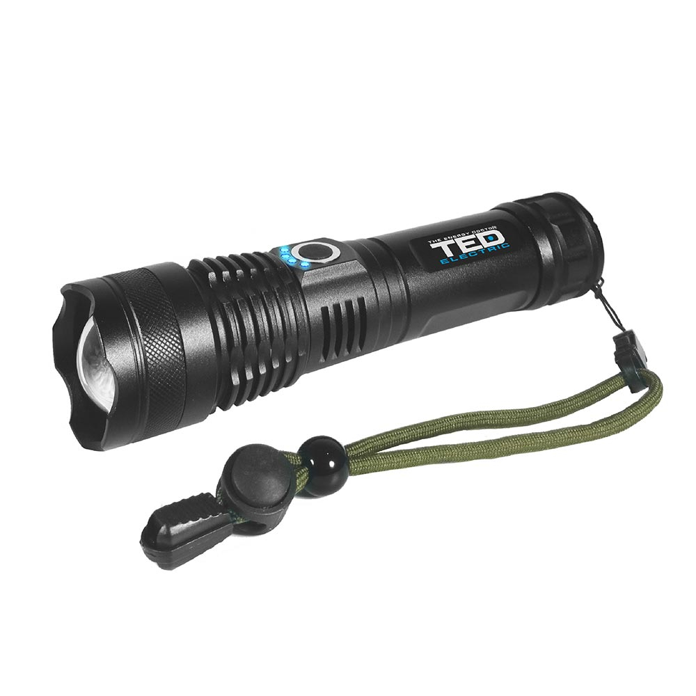Lanterna reincarcabila TED TL-9136, 1600 lm, 500 m Lanterna reincarcabila TED TL-9136, 1600 lm, 500 m