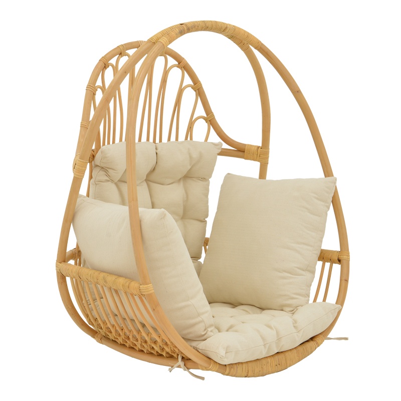 Leagan de Gradina Model Jorg, Natural/Crem, 80x59x105 cm Leagan de Gradina Model Jorg, Natural/Crem, 80x59x105 cm