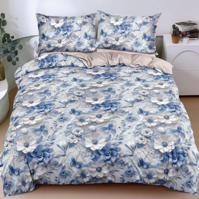 Lenjerie Bumbac Satinat 4 Piese Floreva Lenjerie Bumbac Satinat 4 Piese Floreva