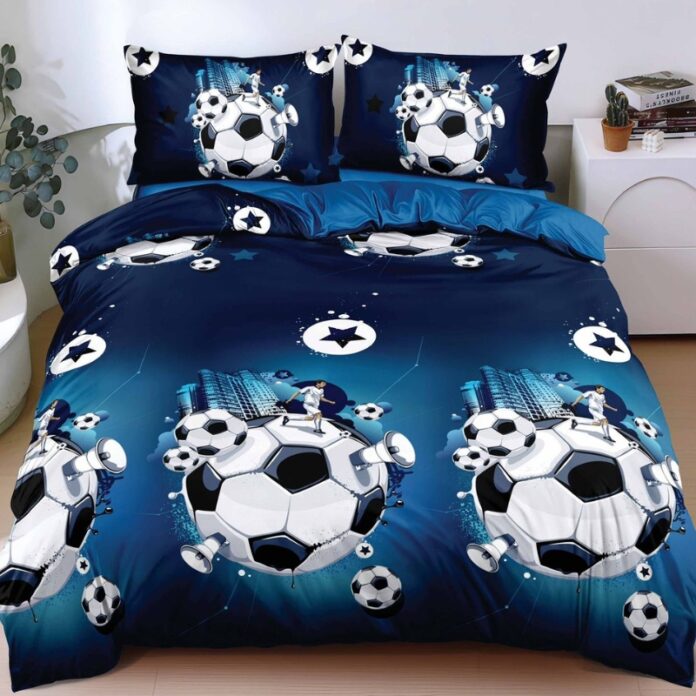 Lenjerie Bumbac Satinat 4 Piese Goalaxy
