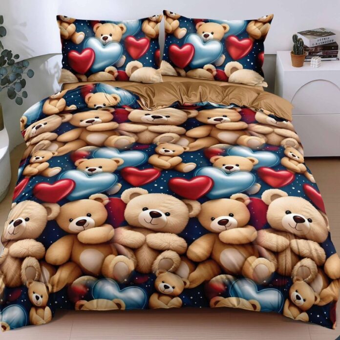 Lenjerie Bumbac Satinat 4 Piese Honeykins Lenjerie Bumbac Satinat 4 Piese Honeykins