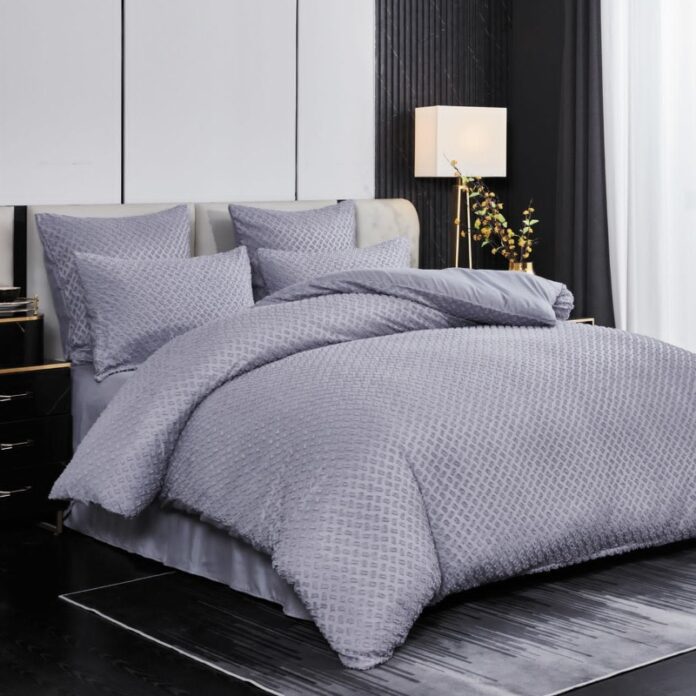 Lenjerie cu Broderie si Insertii Square Dot Dark Grey 6 Piese (Finet) Lenjerie cu Broderie si Insertii Square Dot Dark Grey 6 Piese (Finet)