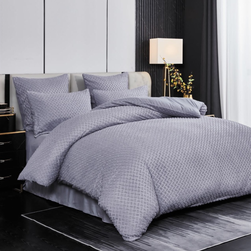 Lenjerie cu Broderie si Insertii Square Dot Dark Grey 6 Piese (Finet) Lenjerie cu Broderie si Insertii Square Dot Dark Grey 6 Piese (Finet)