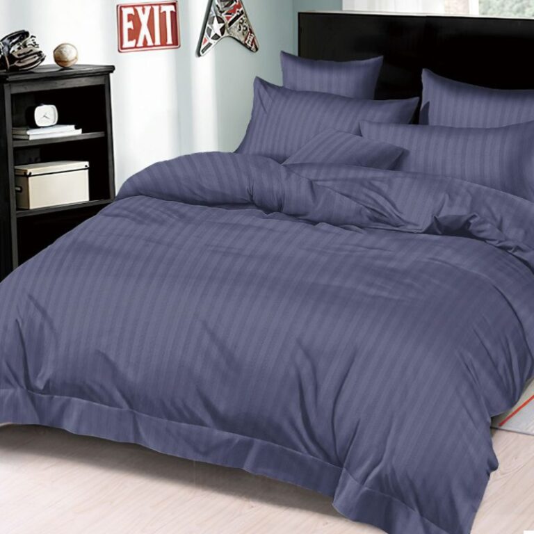 Lenjerie cu elastic 180x200cm, Damasc, Tixie V4 Mov (Finet)