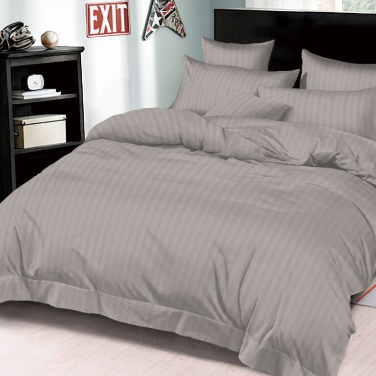 Lenjerie cu elastic 180x200cm, Damasc, Tixie V6 Gri (Finet)