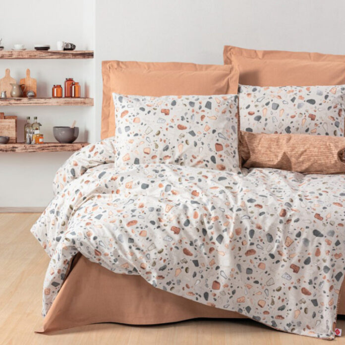 Lenjerie Oniks Karamel cu elastic (Bumbac 100%) Lenjerie Oniks Karamel cu elastic (Bumbac 100%)