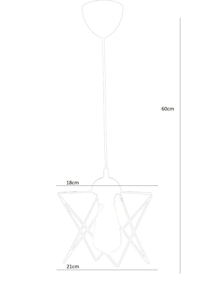 Lustra 205 Negru 18x21x60 cm Lustra 205 Negru 18x21x60 cm