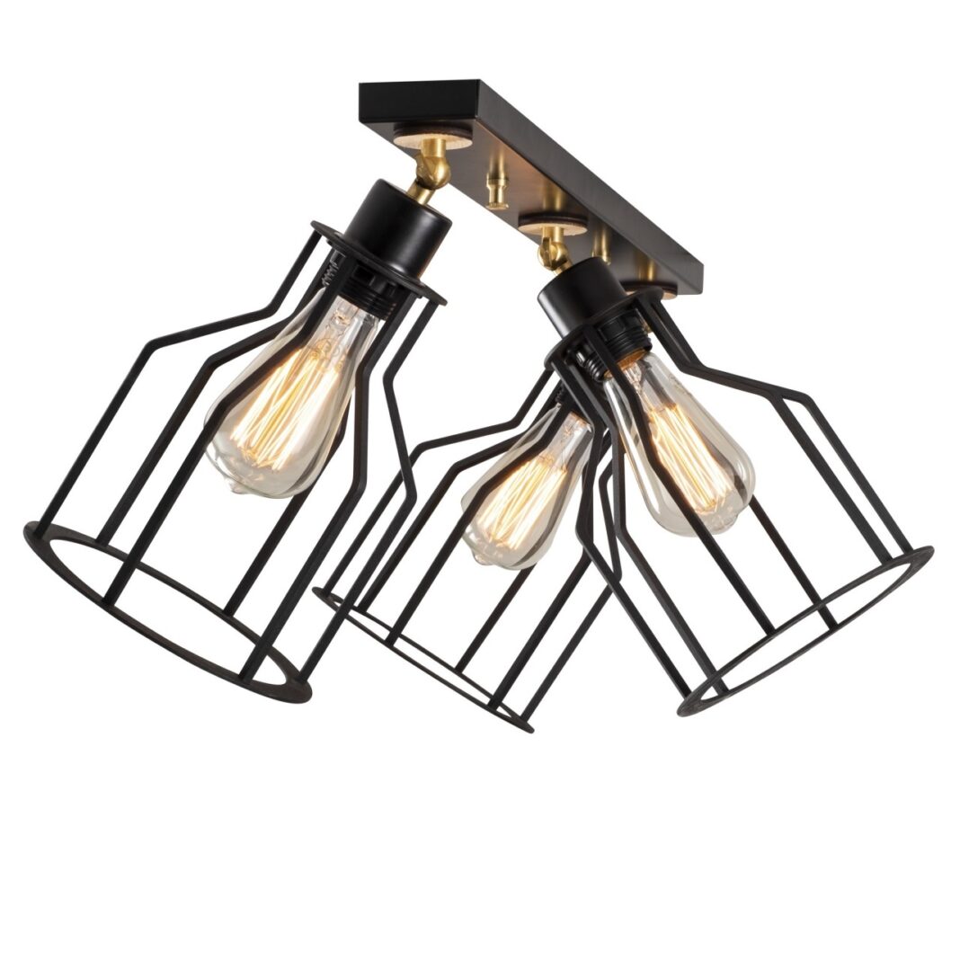 Lustra Alacati Negru 72x17x30 cm Lustra Alacati Negru 72x17x30 cm