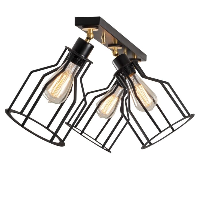 Lustra Alacati Negru 72x17x30 cm Lustra Alacati Negru 72x17x30 cm