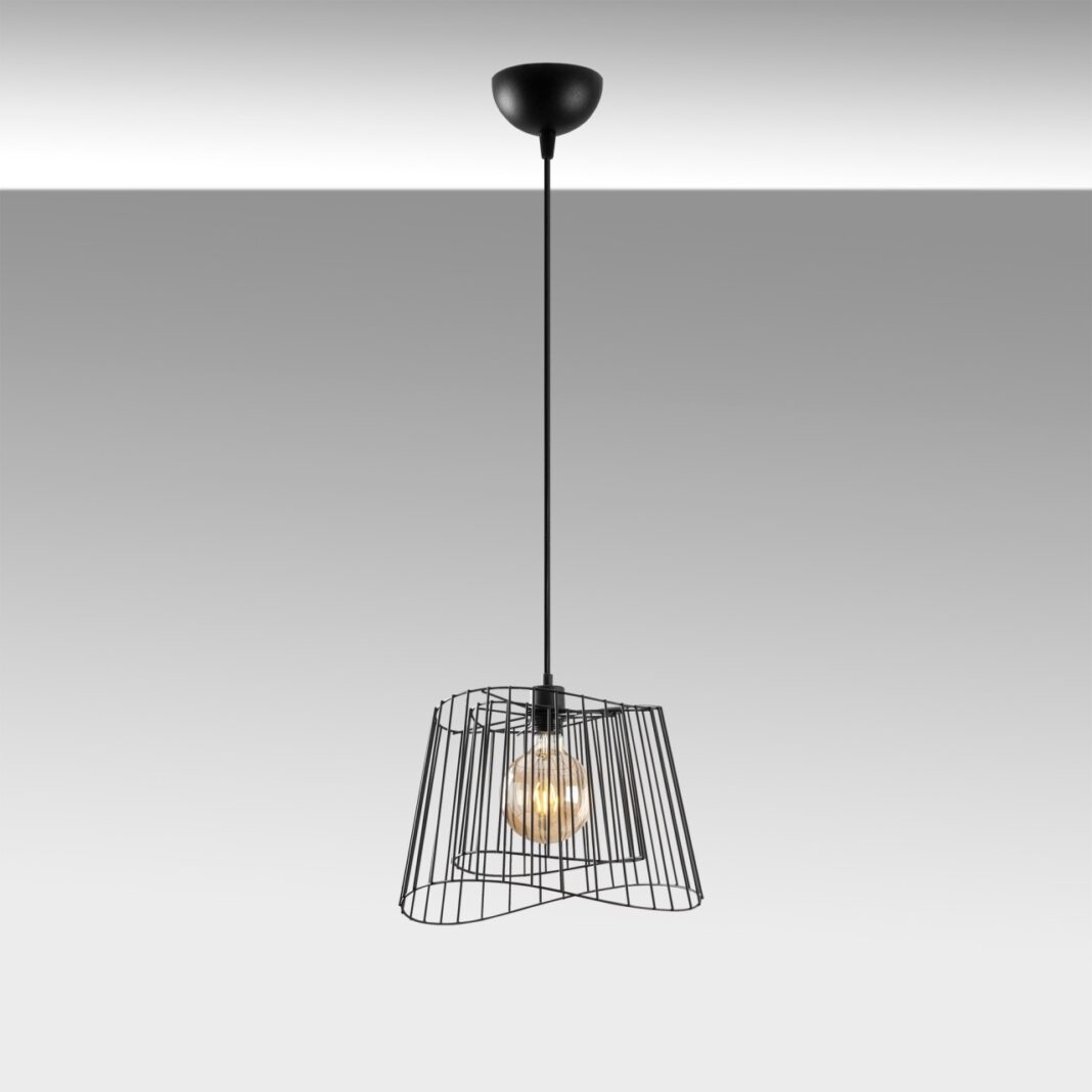 Lustra Byisoo Negru 40x40x126 cm Lustra Byisoo Negru 40x40x126 cm