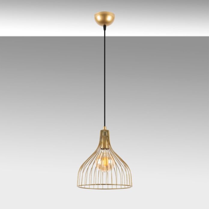 Lustra Cafu Auriu 25x25x123 cm Lustra Cafu Auriu 25x25x123 cm