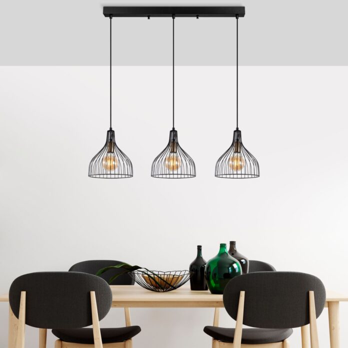 Lustra Cafu Negru 94x25x121 cm Lustra Cafu Negru 94x25x121 cm