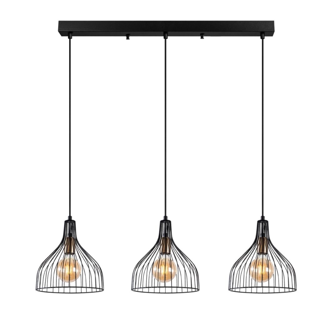 Lustra Cafu Negru 94x25x121 cm Lustra Cafu Negru 94x25x121 cm