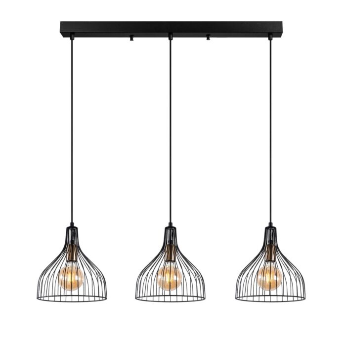 Lustra Cafu Negru 94x25x121 cm Lustra Cafu Negru 94x25x121 cm