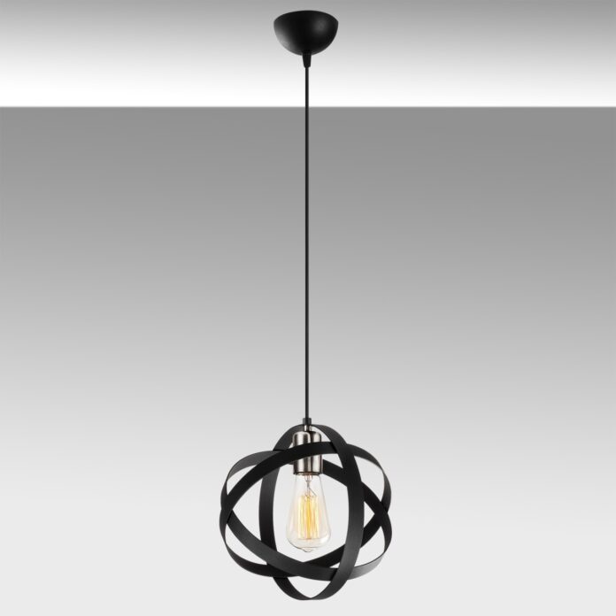 Lustra Gezegen Negru 25x25x121 cm Lustra Gezegen Negru 25x25x121 cm