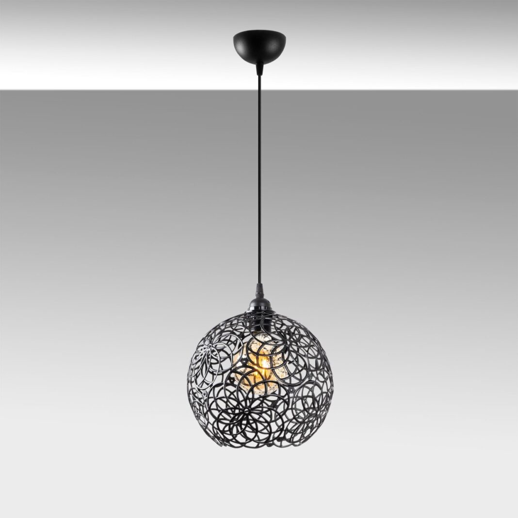 Lustra Hay Negru 25x25x126 cm Lustra Hay Negru 25x25x126 cm