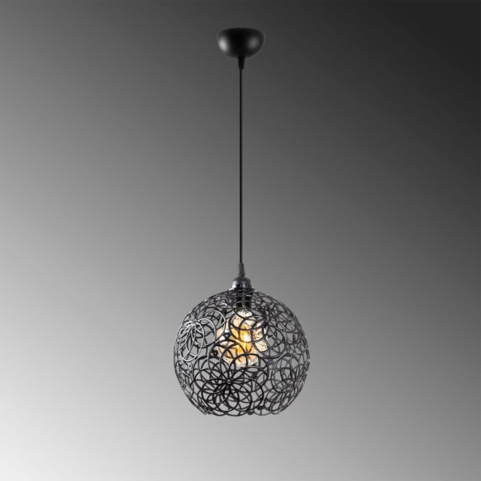 Lustra Hay Negru 25x25x126 cm Lustra Hay Negru 25x25x126 cm