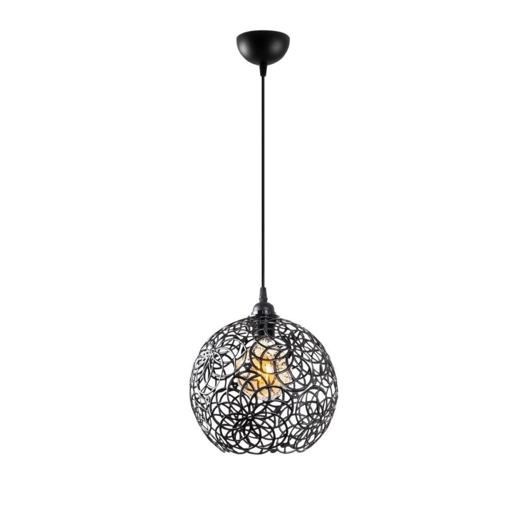 Lustra Hay Negru 25x25x126 cm Lustra Hay Negru 25x25x126 cm