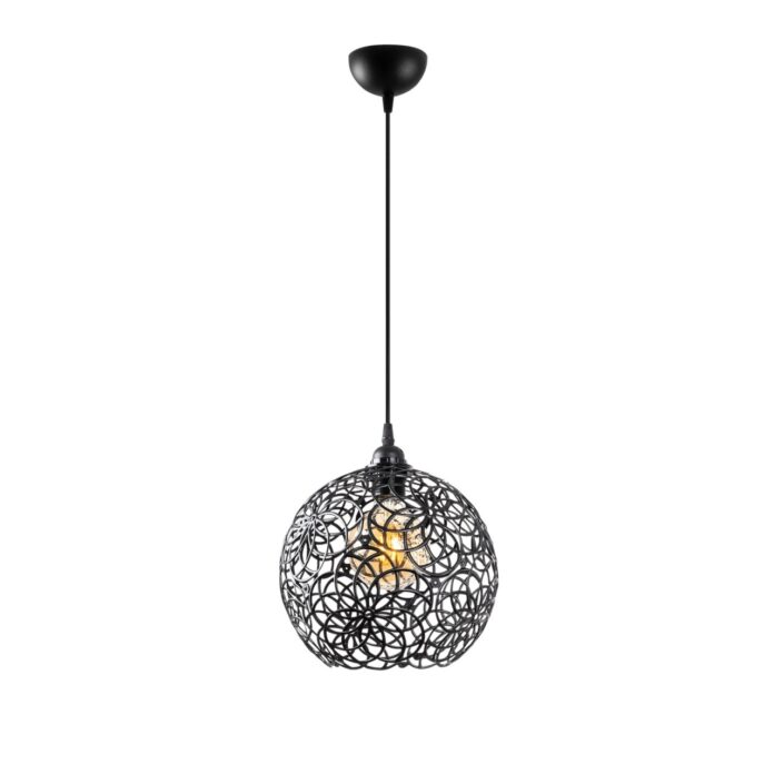 Lustra Hay Negru 25x25x126 cm Lustra Hay Negru 25x25x126 cm