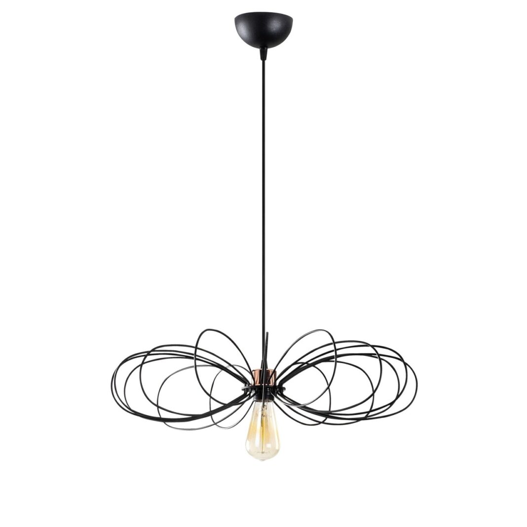 Lustra Hemdem Negru 58x58x112 cm Lustra Hemdem Negru 58x58x112 cm
