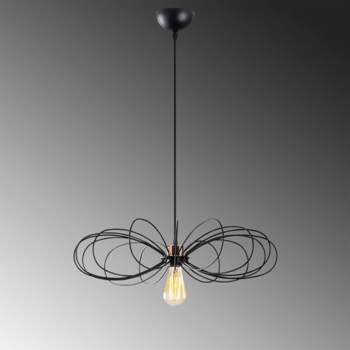 Lustra Hemdem Negru 58x58x112 cm