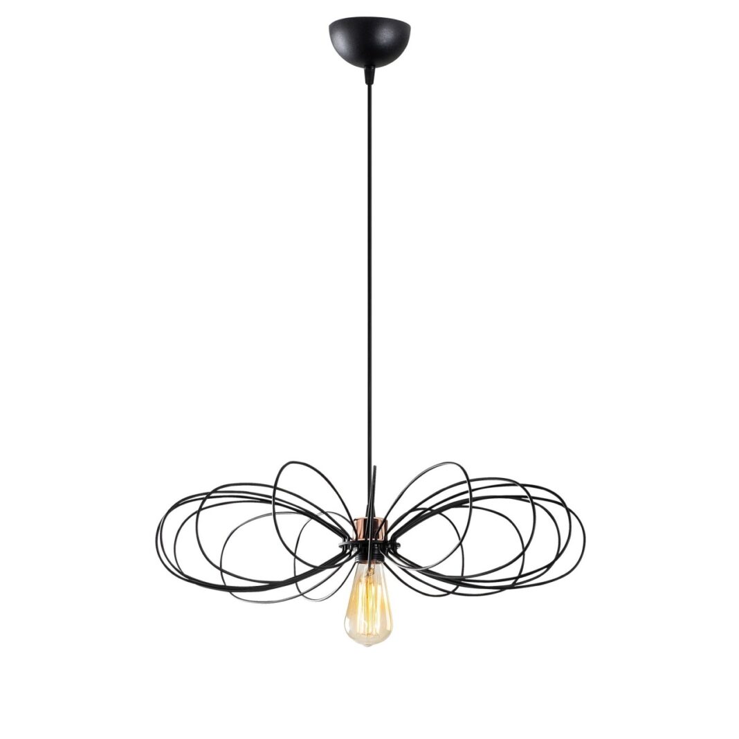 Lustra Hemdem Negru 58x58x112 cm Lustra Hemdem Negru 58x58x112 cm