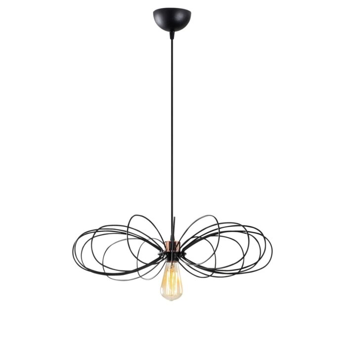 Lustra Hemdem Negru 58x58x112 cm Lustra Hemdem Negru 58x58x112 cm
