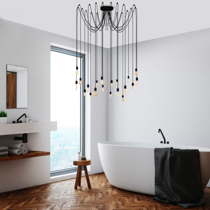 Lustra Kabluni Negru 246x246x102 cm
