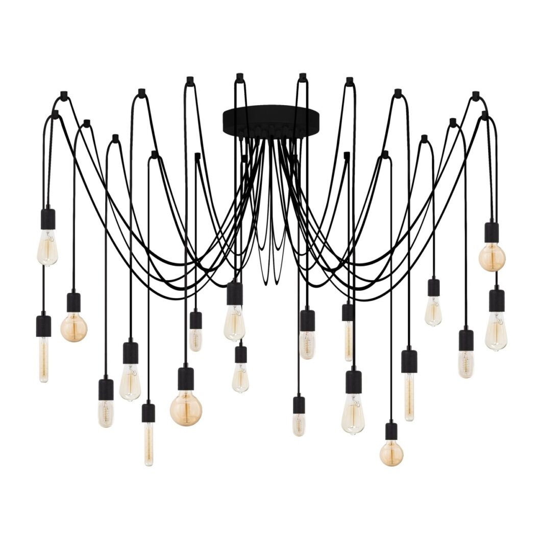 Lustra Kabluni Negru 246x246x102 cm Lustra Kabluni Negru 246x246x102 cm