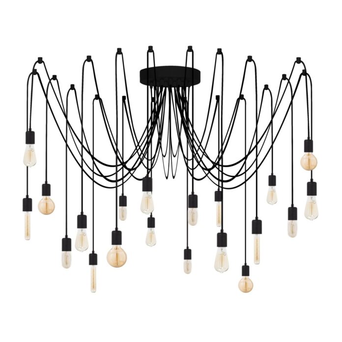 Lustra Kabluni Negru 246x246x102 cm