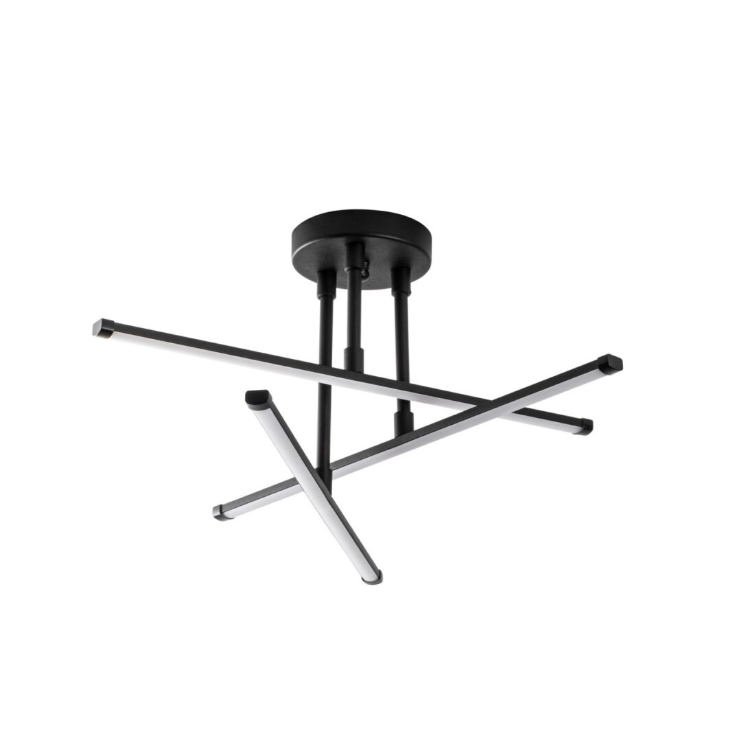 Lustra Ledflower Negru 51x51x26 cm Lustra Ledflower Negru 51x51x26 cm