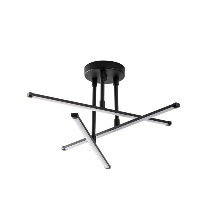 Lustra Ledflower Negru 51x51x26 cm Lustra Ledflower Negru 51x51x26 cm
