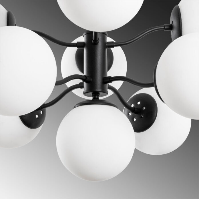 Lustra Mudoni-MR-836-1 Negru Lustra Mudoni-MR-836-1 Negru
