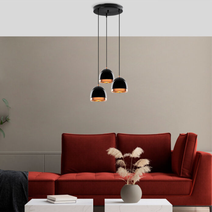 Lustra MUGO-10640 Negru/Auriu Lustra MUGO-10640 Negru/Auriu