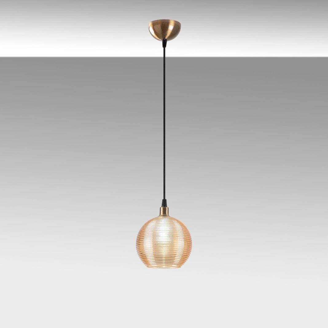 Lustra Muzo Galben 15x15x110 cm Lustra Muzo Galben 15x15x110 cm