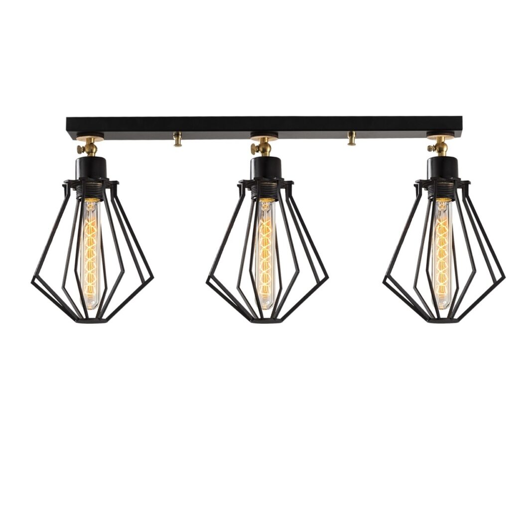 Lustra Oylat Negru 70x18x29 cm Lustra Oylat Negru 70x18x29 cm