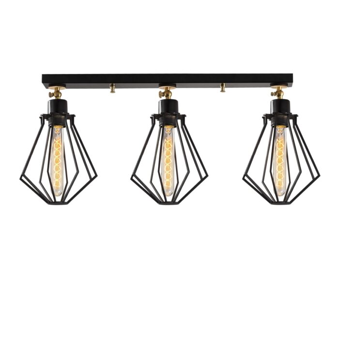 Lustra Oylat Negru 70x18x29 cm Lustra Oylat Negru 70x18x29 cm