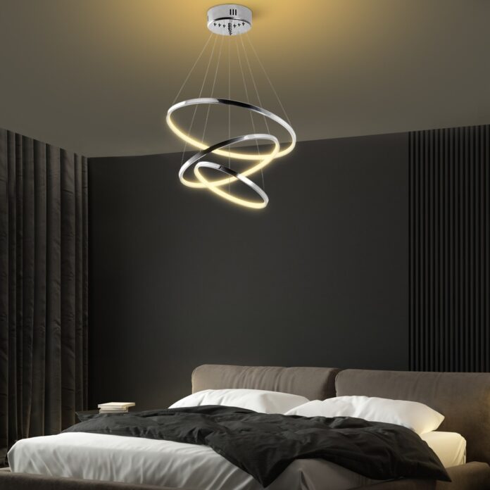 Lustra Simit Argintiu 50x80x50 cm Lustra Simit Argintiu 50x80x50 cm