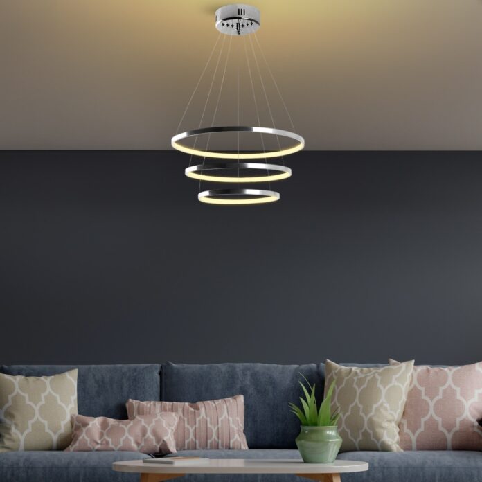 Lustra Simit Argintiu 50x80x50 cm Lustra Simit Argintiu 50x80x50 cm