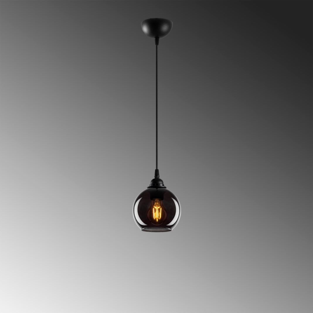 Lustra Smoked Gri 15x15x114 cm Lustra Smoked Gri 15x15x114 cm
