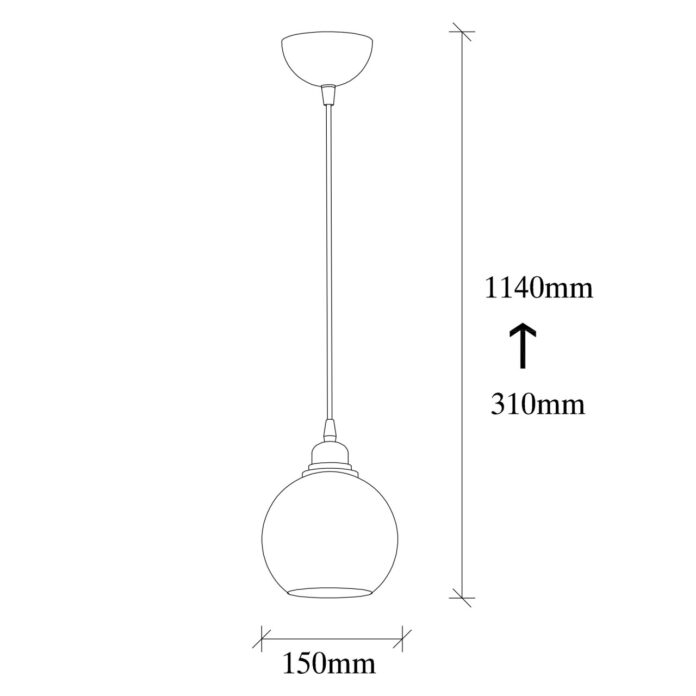 Lustra Smoked Gri 15x15x114 cm Lustra Smoked Gri 15x15x114 cm