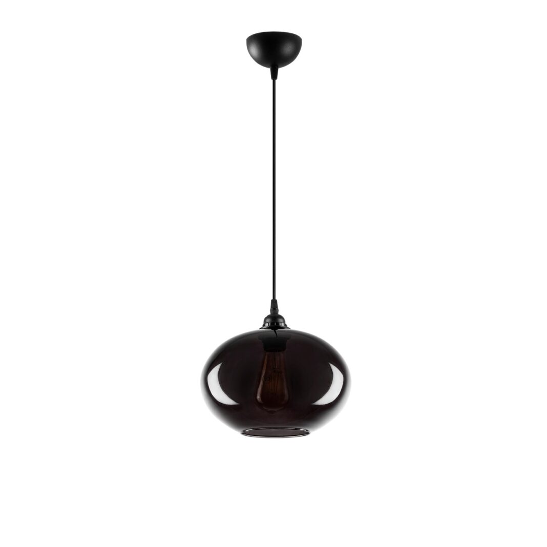 Lustra Smoked Gri 27x27x120 cm Lustra Smoked Gri 27x27x120 cm