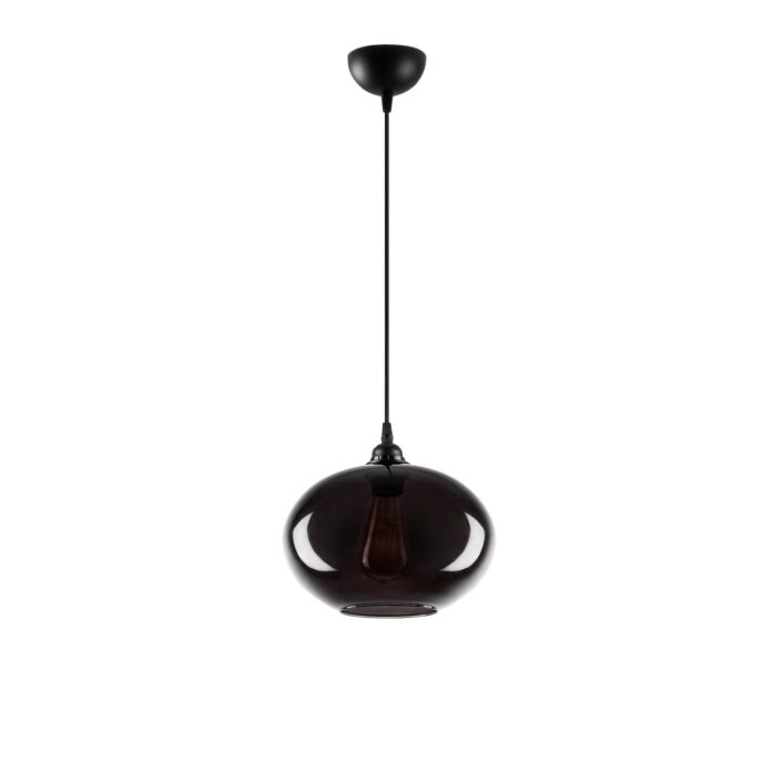 Lustra Smoked Gri 27x27x120 cm Lustra Smoked Gri 27x27x120 cm