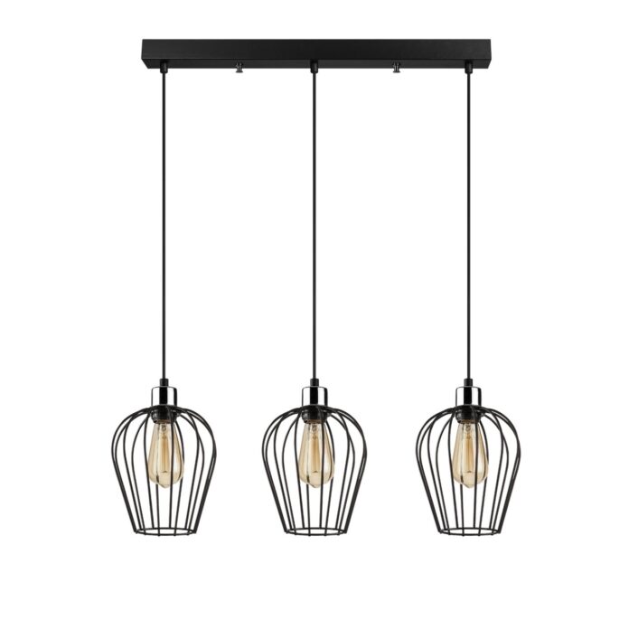 Lustra Tel Negru 70x20x115 cm Lustra Tel Negru 70x20x115 cm