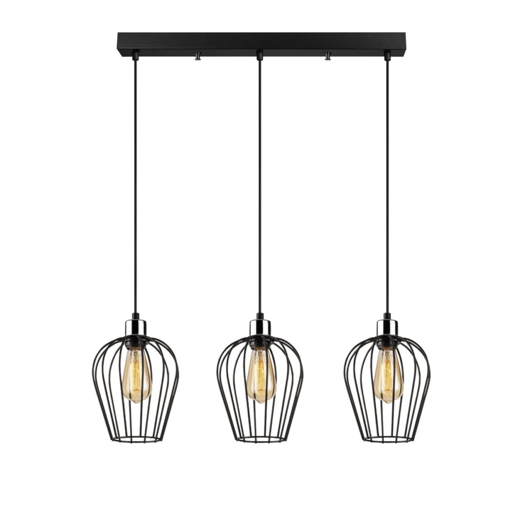 Lustra Tel Negru 70x20x115 cm Lustra Tel Negru 70x20x115 cm